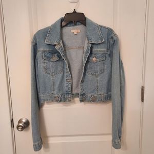 NWOT GB Cropped Denim Jacket